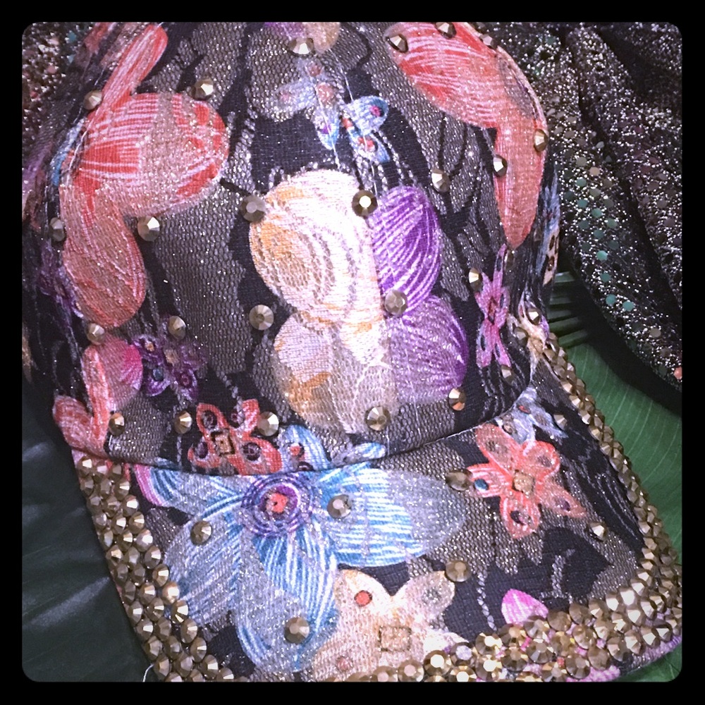 Glam Rhinestone Jeweled Baseball Cap